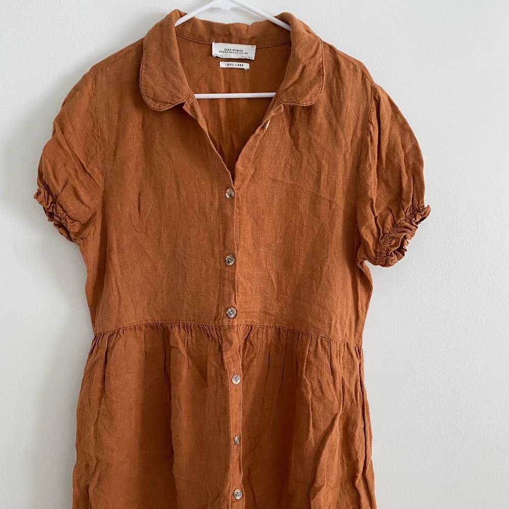 Linen ZARA Shirt Dress